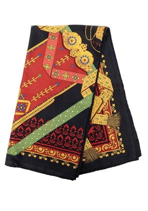 Hermès Pre-Owned 1980-2015 Brins d Or Silk Scarf 90 scarves - Black