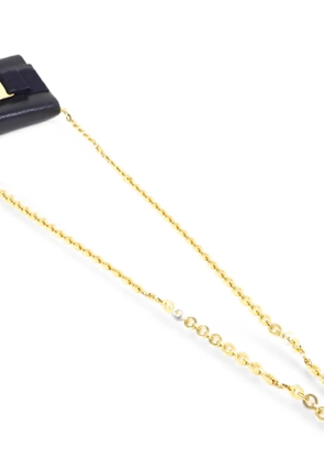 Ferragamo Pre-Owned Vara bow chain shoulder bag - Blue