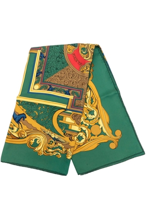Hermès Pre-Owned 2000-2026 Animaux Solaires Silk Scarf 90 scarves - Green