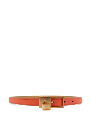 Hermès Pre-Owned Lucky 15 padlock leather belt - Red