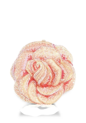 Judith Leiber Rose Apricot crystal-embellished clutch bag - Pink