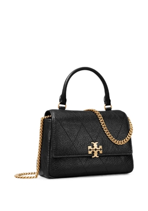 Tory Burch mini Charlie quilted top-handle crossbody bag - Black