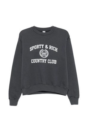 Sporty & Rich logo-print sweater - Grey