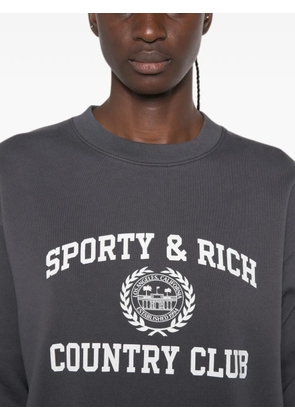 Sporty & Rich logo-print sweater - Grey