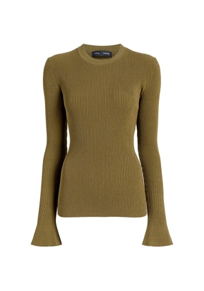 Proenza Schouler Nir top in silk viscose - Green