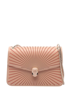 Bvlgari Pre-Owned 2022 Leather Serpenti Forever Razor Cut shoulder bag - Pink