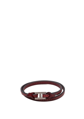 Hermès Pre-Owned 2000-2026 Leather Tillet Double Tour Bracelet costume bracelet - Red