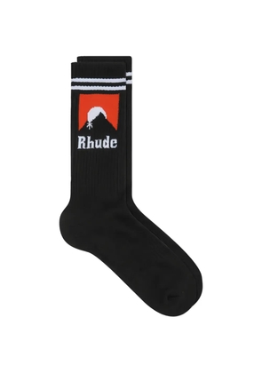 RHUDE graphic socks - Black