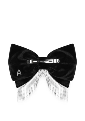 ANOUKI crystal-embellished velvet hair clip - Black