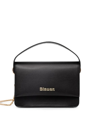 Blauer logo-plaque chain-strap shoulder bag - Black