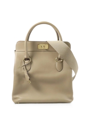 Hermès Pre-Owned 2017 26 Toolbox shoulder bag - Neutrals