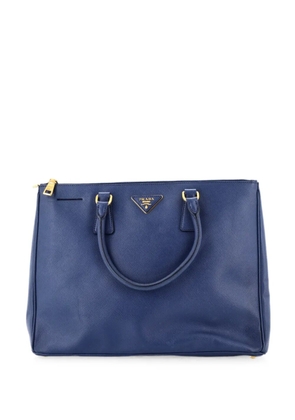 Prada Pre-Owned Double Zip Lux Saffiano Leather Large tote bag - Blue