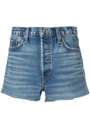 RE/DONE 70s high-rise denim shorts - Blue