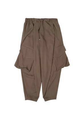 Yoshiokubo oversized-pocket cargo pants - Green