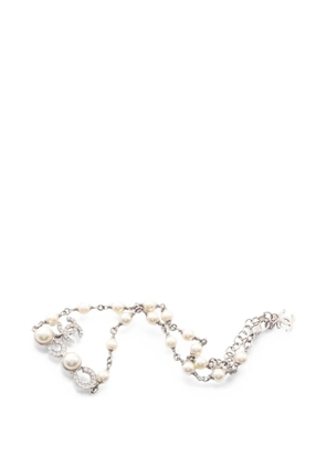 CHANEL Pre-Owned 1986-1988 Interlocking-CC necklace - Silver
