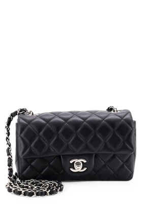 CHANEL Pre-Owned Classic Single Flap Bag Quilted Lambskin Mini crossbody bag - Black