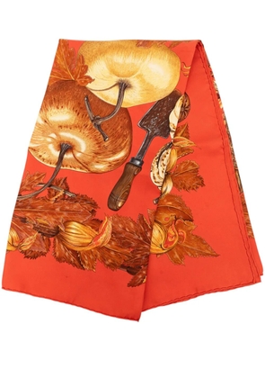 Hermès Pre-Owned 1998 Citrouilles et Coloquintes Silk Scarf 90 scarves - Orange