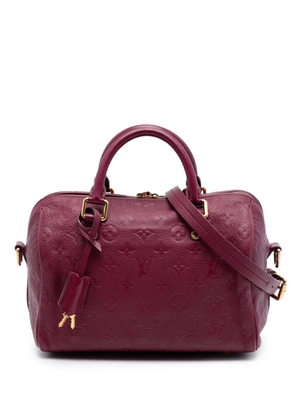 Louis Vuitton Pre-Owned 2012 Monogram Empreinte Speedy Bandouliere 25 satchel - Red