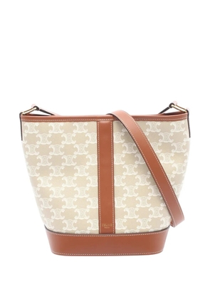 Celine Pre-Owned 2019-2023 Small Triomphe bucket bag - Neutrals