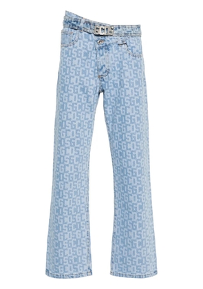 GCDS logo-print jeans - Blue