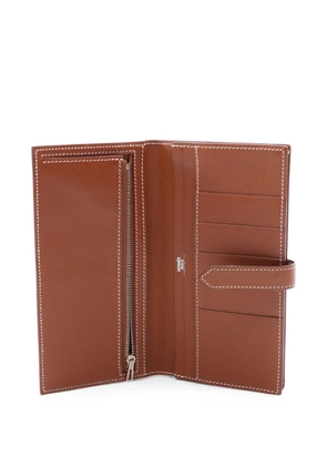 Hermès Pre-Owned 2008 Bearn leather wallet - Brown
