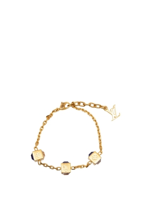 Louis Vuitton Pre-Owned 2016 Gold Plated Gamble Strass Bracelet costume bracelet