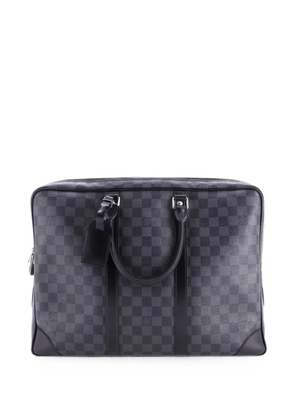 Louis Vuitton Pre-Owned Porte-Documents Voyage Briefcase Damier Graphite business bag - Black