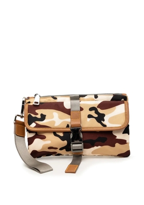 Prada Pre-Owned 2013-2026 Tessuto Camouflage clutch bag - Neutrals