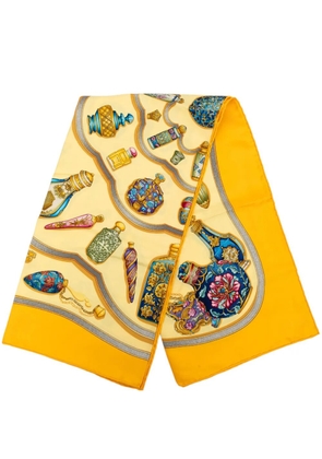 Hermès Pre-Owned 2000-2026 Qu Importe Le Flacon Silk Scarf 90 scarves - Yellow