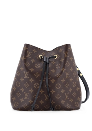 Louis Vuitton Pre-Owned NeoNoe Handbag Monogram Canvas with Leather MM bucket bag - Black