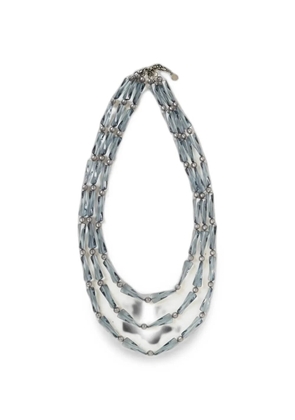 Emporio Armani beaded multi-strand necklace - Grey