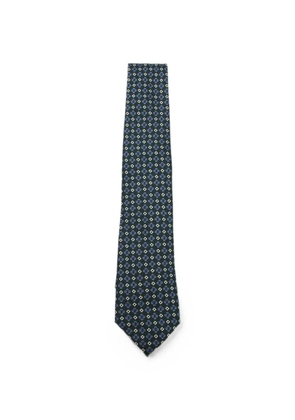 Canali geometric-pattern tie - Green