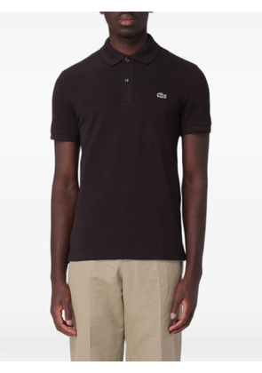 Lacoste logo-patch piqué polo shirt - Brown
