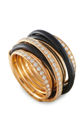 De Grisogono Allegra diamond and ceramic ring - Gold