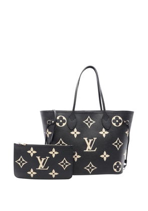 Louis Vuitton Pre-Owned 2021-2026 Bicolor Monogram Giant Empreinte Neverfull MM tote bag - Black