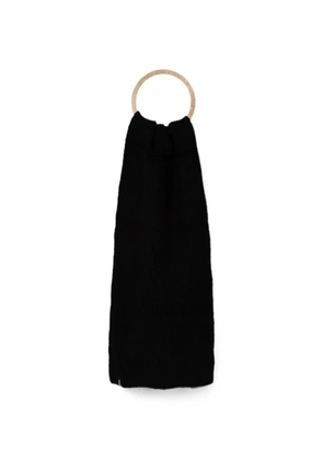 bomboogie ribbed-knit scarf - Black