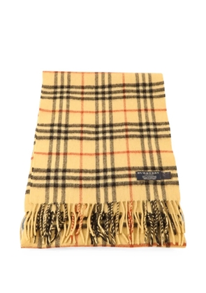 Burberry Pre-Owned Check-pattern cashmere scarf - Neutrals