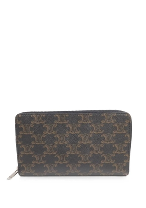 Celine Pre-Owned Triomphe monogram wallet - Black