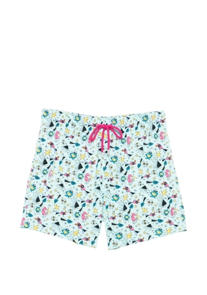 Vilebrequin graphic-print swim shorts - Blue