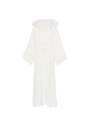 Lisa Marie Fernandez hooded beach cover-up - White
