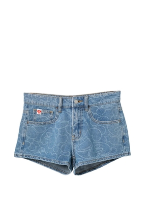 APEE™ by *A BATHING APE® heart-print jeans - Blue