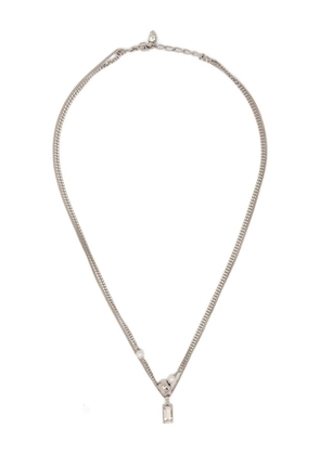 Alexander McQueen Skull brass necklace - Silver