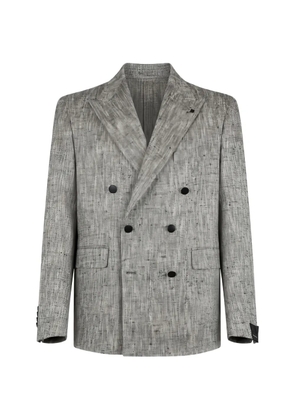 Tagliatore double-breasted peak-lapel blazer - Grey