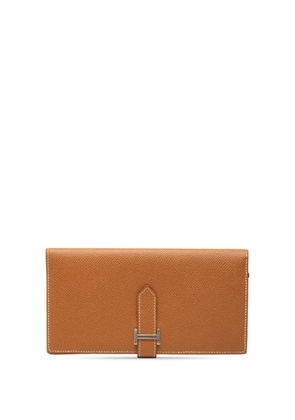 Hermès Pre-Owned 2020 Epsom Bearn Wallet long wallets - Brown