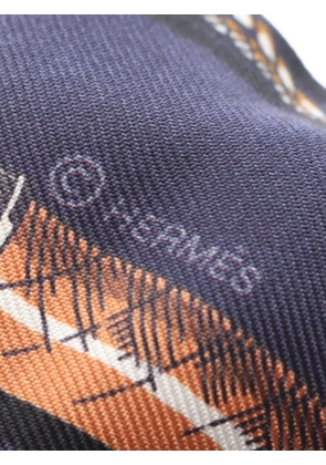 Hermès Pre-Owned 2020s Cavalcades Twilly scarf - Blue