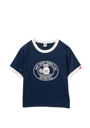 APEE™ by *A BATHING APE® contrast-trim graphic T-shirt - Blue