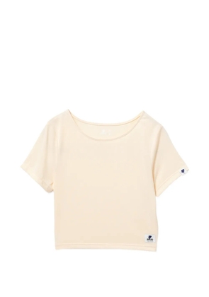 APEE™ by *A BATHING APE® logo-patched crop T-shirt - Neutrals