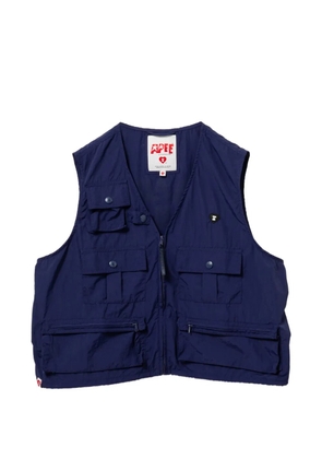APEE™ by *A BATHING APE® Pocket sleeveless cargo vest - Blue