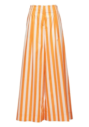 La DoubleJ vertical-stripe palazzo trousers - Orange