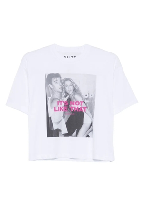 Elite printed T-shirt - White